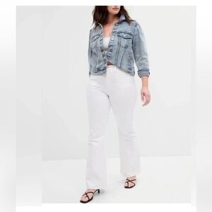 -Gap High Rise '70s Flare Jeans optic white Size 31 (12)